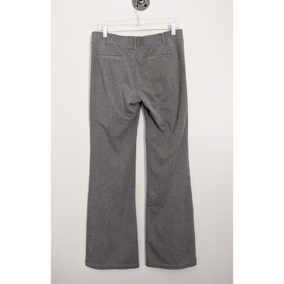 Betabrand Bootcut Grey Herringbone Dress Pants - Picture 3 of 7